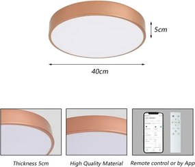 BRILAGI-LED Stmievateľné svietidlo POOL SMART LED/48W/230V 40 cm Wi-Fi Tuya bronz + DO