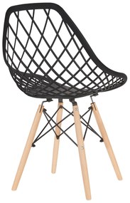 Bestent Jedálenská stolička škandinávsky štýl Black String