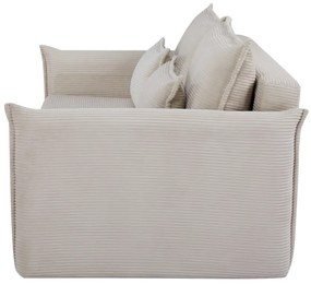 Rozkladacia pohovka APARTMENT 215 cm rebrovaná béžová