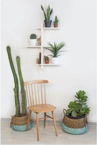 Polica z jedľového dreva na kvety Really Nice Things Blanco