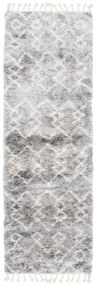 Kusový koberec shaggy Tizoc sivý atyp 70x300cm