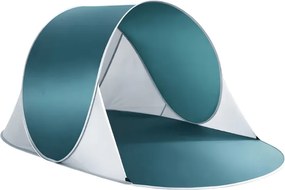 Samorozkladací plážový stan SUNSHADE 190x120 cm, tmavomodrá/biela