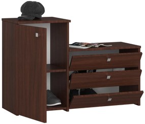 Skriňa na topánky s komodou S16 wenge