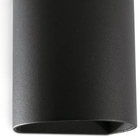 FARO 40523 - Nástenné svietidlo SOLE 1xGU10/8W/230V čierna zaokrúhlený