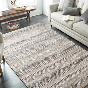 Kvalitný koberec s abstraktným vzorom v prírodných odtieňoch Šírka: 80 cm | Dĺžka: 150 cm