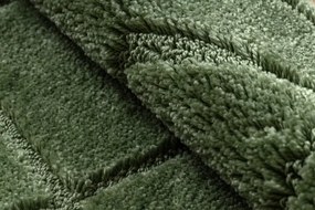 Kúpeľňový koberček SUPREME LINES línie, zelený kruh