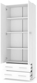 Vysoká policová skriňa Lima III, biela