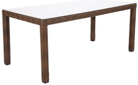 Záhradný jedálenský stôl KINGSTON 180 tmavohnedý