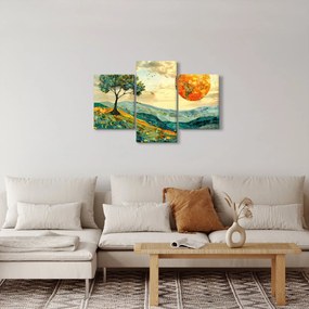 Obraz - Ilustrácia krajiny (90x60 cm)