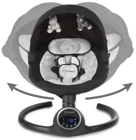 Elektrické hojdacie kreslo Kidwell REVE 2 v 1 s Bluetooth a aplikáciou Tuya