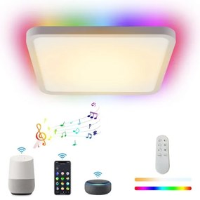 Immax NEO 07168-W40-LED RGB+CCT Stmievateľné svietidlo 50W/230V Wi-Fi Tuya biela+DO
