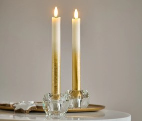 Dlhé LED sviečky z pravého vosku, 2 ks