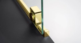 Deante Sprchová zastena Walk-in Prizma, posuvná - KTJ Z32R 120 cm, zlatá lesk - bez vaničky