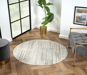 My Flair, Kusový koberec My Love CA60014 creme kruh, 120x120 (priemer) kruh, béžová, chodba / predsieň