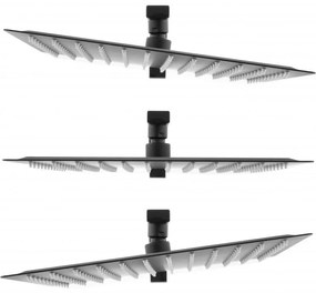 Sprchová súprava GABI s termostatickou batériou - 30x30 cm - čierna matná