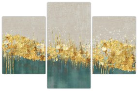 Obraz - Textúra so zlatým dekorom (90x60 cm)