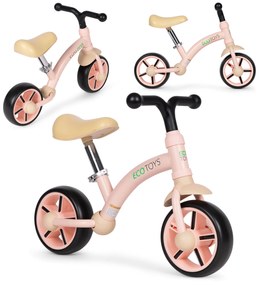 Detský balančný bicykel, ružové ECOTOYS