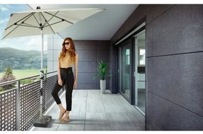 Knirps KNIRPS Automatic 230 x 150 cm - prémiový balkónový slnečník s kľučkou - Rozbalený tovar (S155)