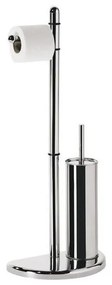 Gedy - Stojan na toaletný papier a WC štetku HIBISCUS lesklý chróm