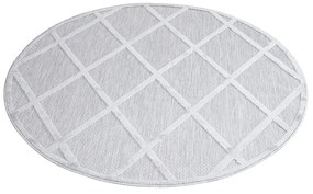 Dekorstudio Okrúhly terasový koberec SANTORINI - 457 sivý Priemer koberca: 120cm