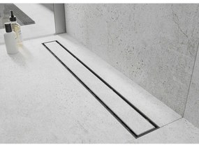 Mexen Flat ABS, sprchový odtokový žľab 2v1 80 cm, brúsená oceľ, 1069080