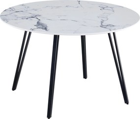 XXXLutz JEDÁLENSKÝ STÔL, biela, 120/120/76 cm Livetastic - Stoly - 001125029602