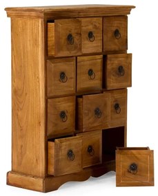 furniture-nabytek.cz - Masívna komoda Texas z akácie, lakovaná, prírodná – 58×25×82 cm