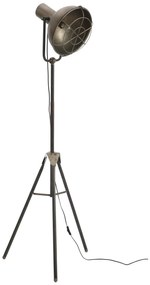 Kovovo sivá kovová stojaca lampa - 58 * 58 * 150 cm