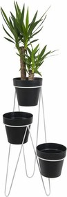 STOJAN NA KVETINÁČ TRIPOD 95X45X24 CM BIELA