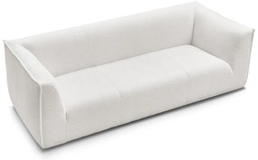 Biela pohovka z textílie buklé 242 cm Giorgia – Bobochic Paris