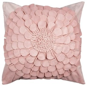Ružová obliečka na vankúš s kvetinou Flower - 45*45 cm