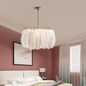 Toolight - Závesné svietidlo Glamour 1xE27 392180, biela-zlatá, OSW-07862