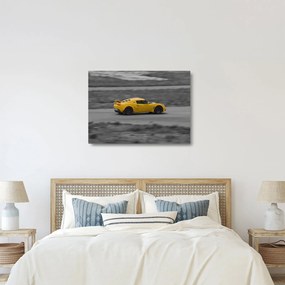 Sklenený obraz - Rýchle auto (70x50 cm)