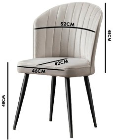 Sada jedálenských stoličiek Rubi Cappuccino, 4 ks, 4 ks