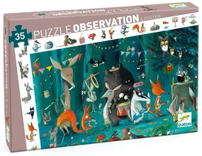 Detské puzzle Djeco Observation Lesný Orchester