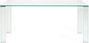 Sklenený jedálenský stôl 90x160 cm Adularia – Kave Home