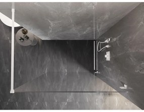 Mexen Lunar sprchová stena pravá 100 x 200 cm, 8mm číre sklo, biela, 830-100-000-20-00-P