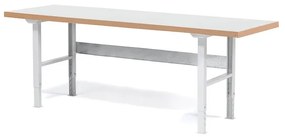 Profi dielenský stôl SOLID, nosnosť 750 kg, 2500x800 mm, laminát