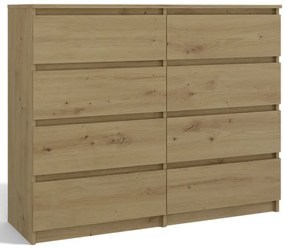 Komoda Musecalo 7 120 (dub artisan). Akcia -20%. Vlastná spoľahlivá doprava až k Vám domov. 1132826