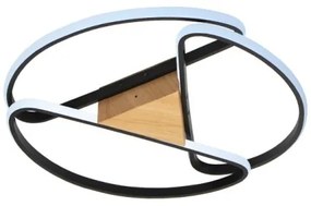 LED Stmievateľné stropné svietidlo LED/75W/230V 3000-6500K hnedá/čierna + DO