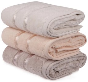 Súprava 3 ks uterákov Dolce žltá/fialová/lososová