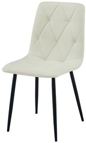 Set troch jedálenských stoličiek LIBRA béžové / čierne nohy (3 ks)