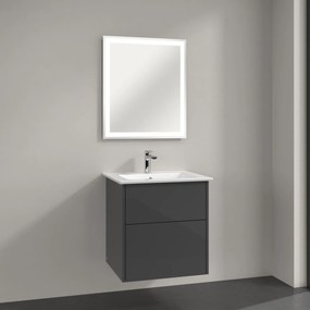Villeroy &amp; Boch Finero umývadlo so skrinkou a zrkadlom 60 cm sivá S00300FPR1