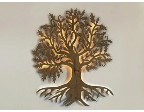 Li-Go 5732/DUB/S2 - LED Nástenná dekorácia LED/10W/5V 20000 mAh 68x80 cm dub