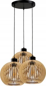 LED závesná lampa do miestnosti, nastaviteľná, 3XE27