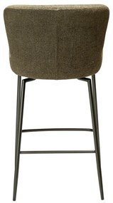 Khaki čalúnená barová stolička (výška sedadla 67,5 cm) Glam – DAN-FORM Denmark