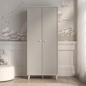 Skriňa Mevel 02 Púštny piesok/Šedá Pallad