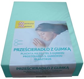 Plachta na posteľ jersey 160x200 farba 4704 morská