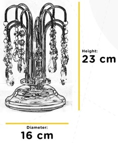 ONLI - Stolná lampa PIOGGIA 1xE14/6W/230V zlatá
