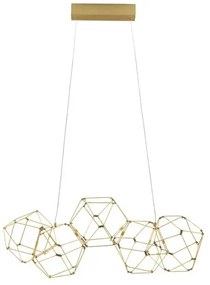 LED luster Nebula 84 zlatá